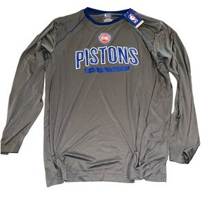 🌹NBA‎ Pistons long sleeve men’s 2xl shirt NWT